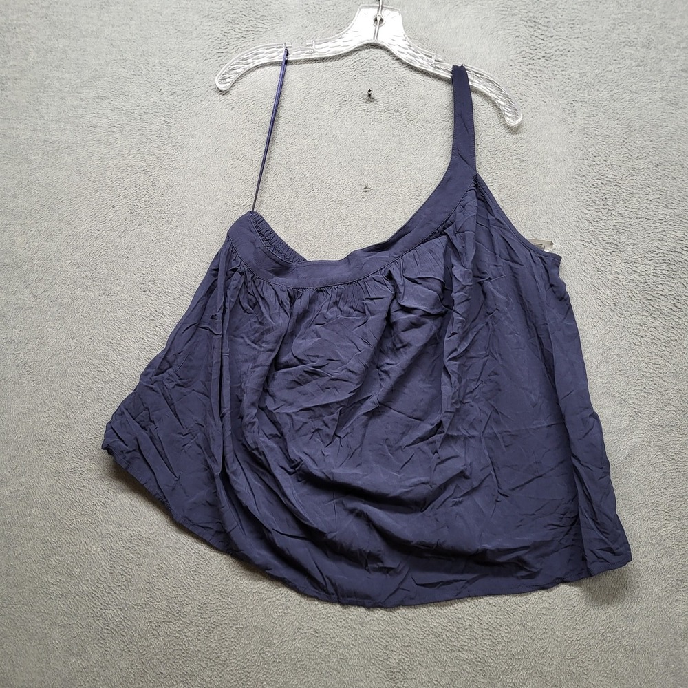 Old Navy Women Tank Top XL Scoop Neck One Shoulder Pullover READ